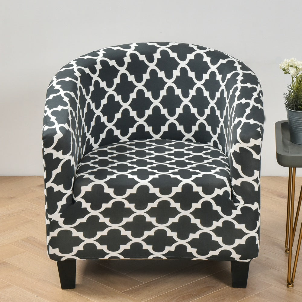 Elastic Round Spandex Non-Slip Single Sofa Cover – Universal Stretch Armchair Slipcover