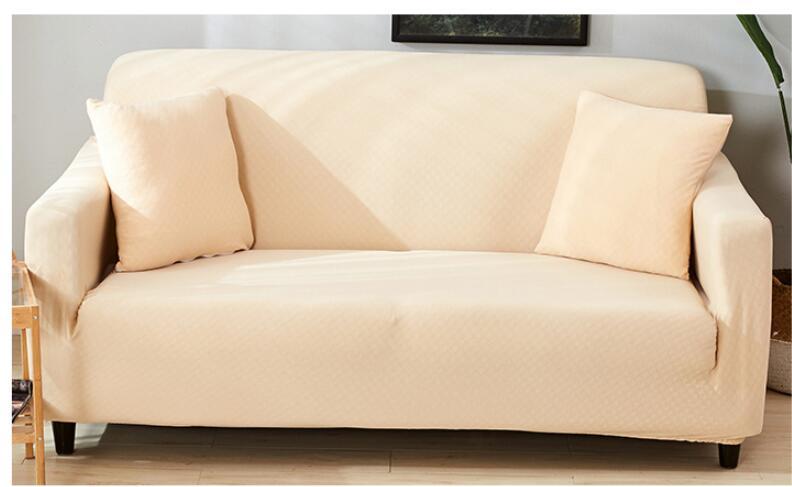 Solid Color Universal Elastic Sofa Cover – Stretch Sleeve Slipcover for Living Room