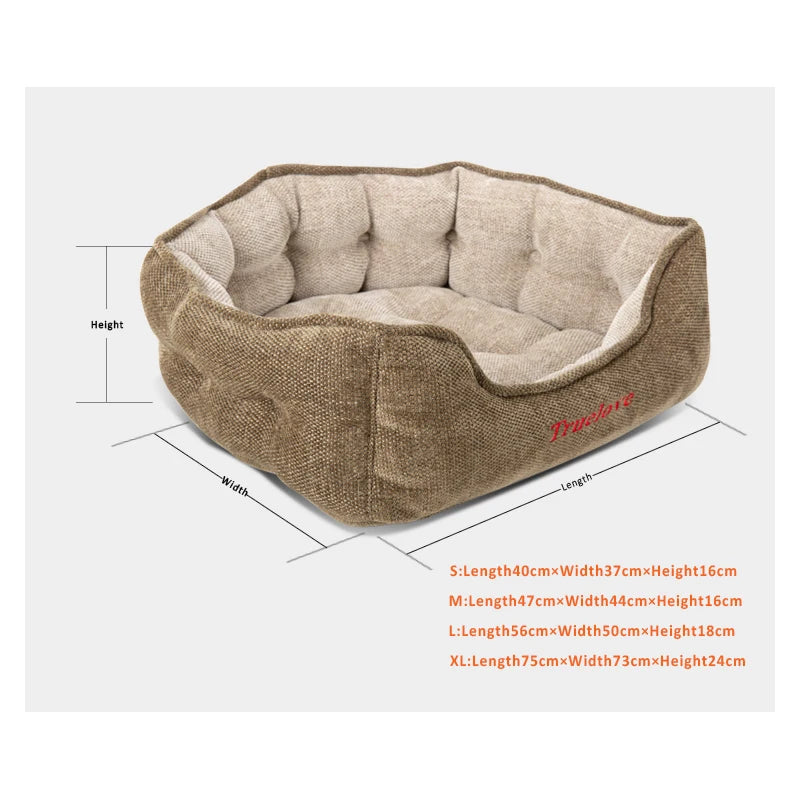 Truelove Plush Round Pet Bed - All-Season Mat for Indoor/Outdoor Cats & Dogs