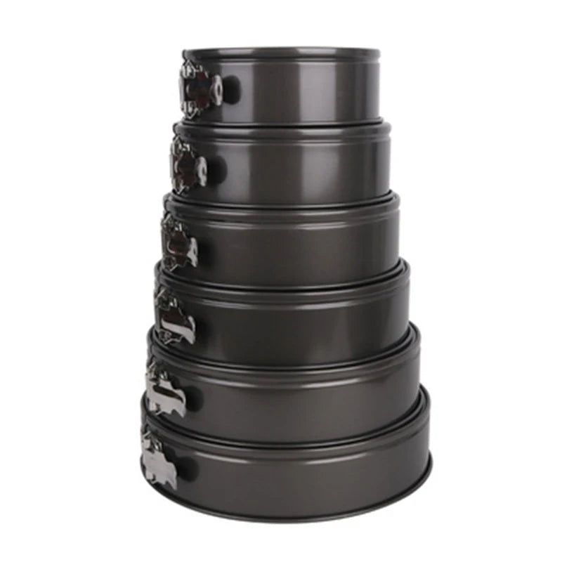 18/20/24/26/28 CM Pan Carbon Steel Baking Mold Bakeware Non Stick Spring Form Round Cake Baking Pan Cake Tool Kitchen Gadget