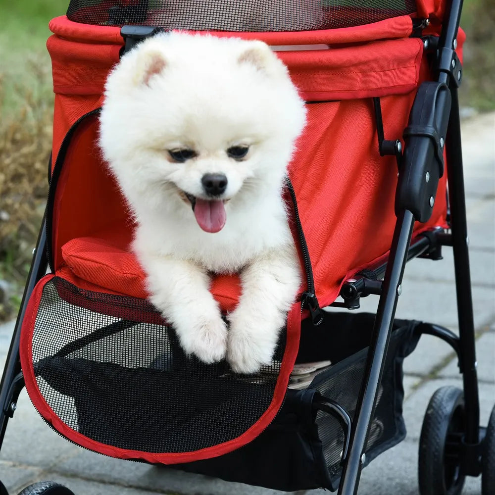 Pawhut Foldable All-Terrain Pet Stroller
