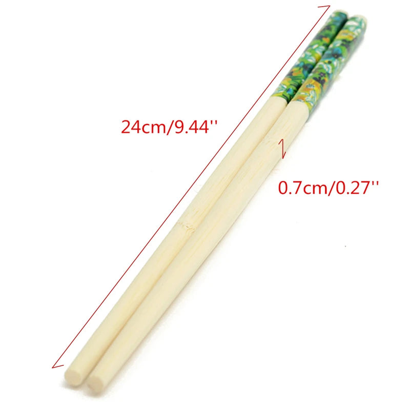 Aomily 10 Pairs/Set Natural Bamboo Chopsticks Traditional Vintage Handmade Chinese Dinner Eco-friendly Hashi Individual Wrapped
