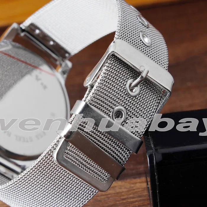 Minimalist Unisex Watch for Men Women Couple Simple Style Unique Dial Quartz Wristwatch Male Female Unique Pointer Wrist Clock