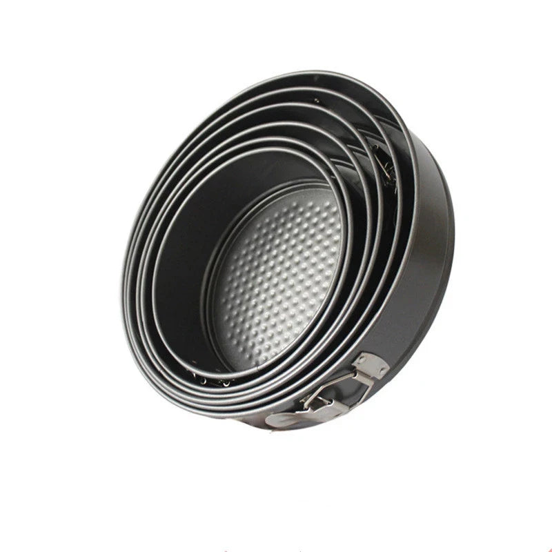 18/20/24/26/28 CM Pan Carbon Steel Baking Mold Bakeware Non Stick Spring Form Round Cake Baking Pan Cake Tool Kitchen Gadget