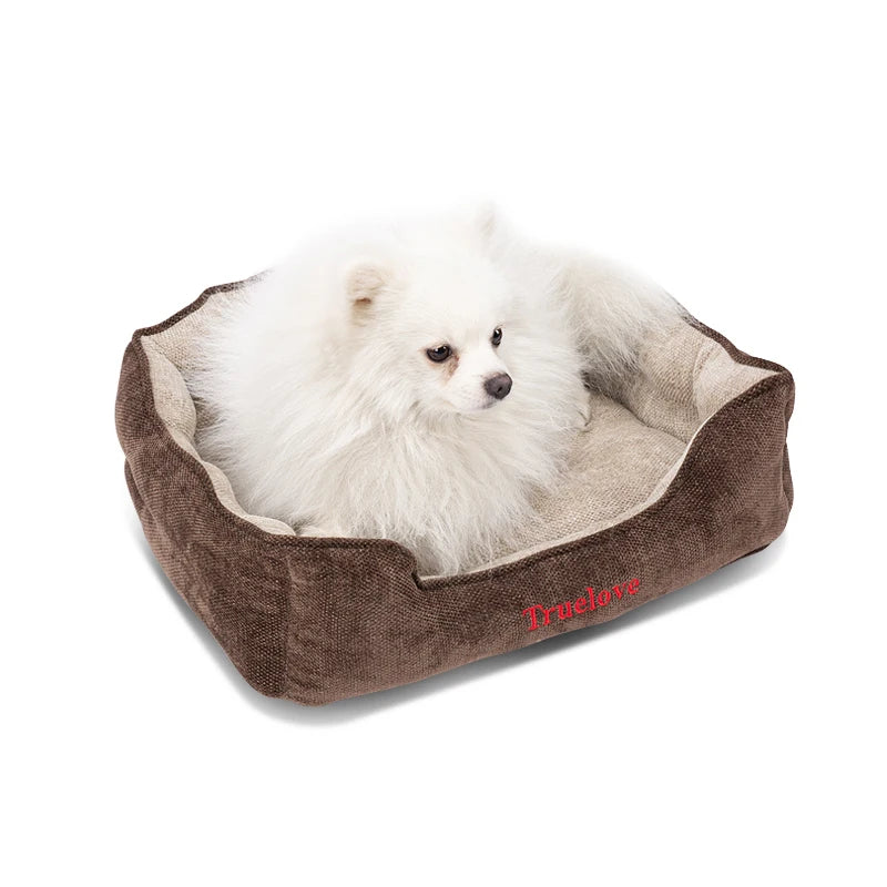 Truelove Plush Round Pet Bed - All-Season Mat for Indoor/Outdoor Cats & Dogs