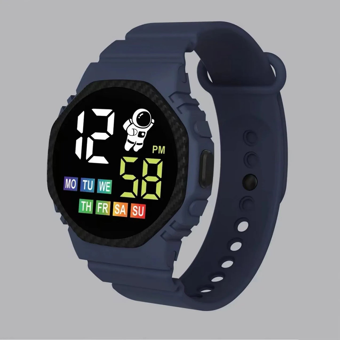 Digital Watch Sports Electronic Watch Waterproof Men'S And Women'S Children'S Outdoor Watch Led Display Multi-Function Digital