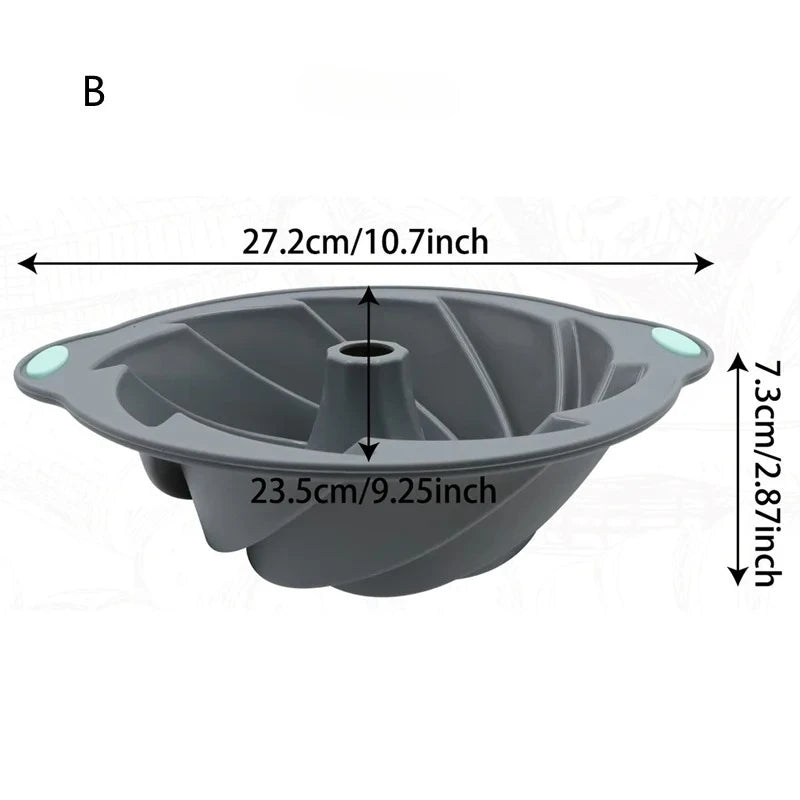 Silicone Bakeware Set Versatile Cake Molds Non-Stick Flower & Assorted Shapes Baking Pans Muffins Chocolates Moulds