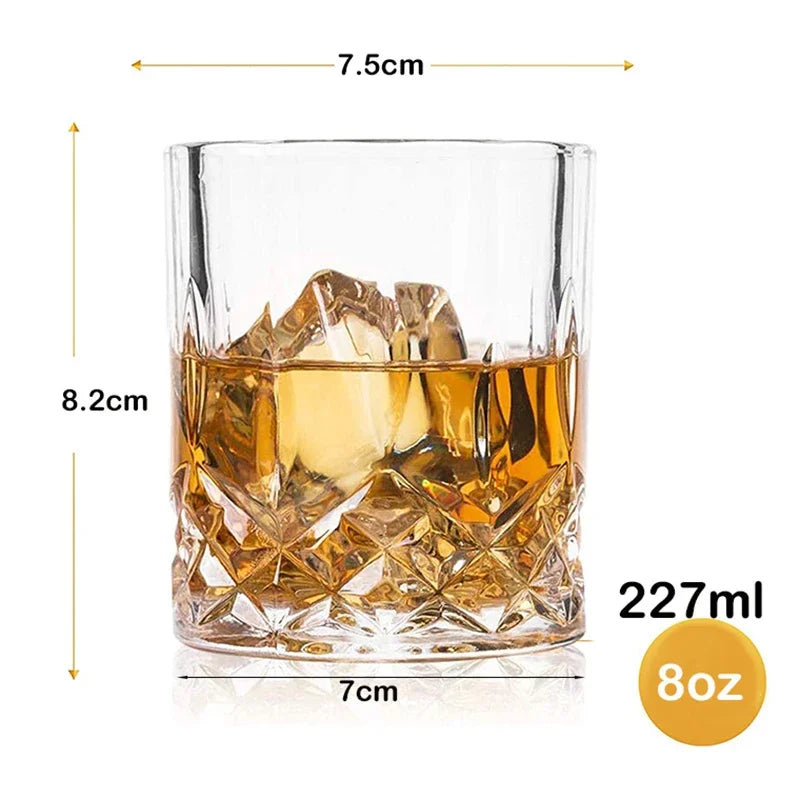 Glassware Cocktails Different Glass Cups Fashion Whiskey Glasses Scotch Bourbon Cocktails RUM Durable Whiskey Glass Drinkware