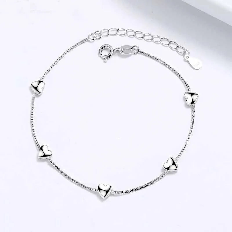 VENTFILLE 925 Silver Diamond-Studded Butterfly Bracelet Women's Fashion Temperament Flower Adjustable Bracelet