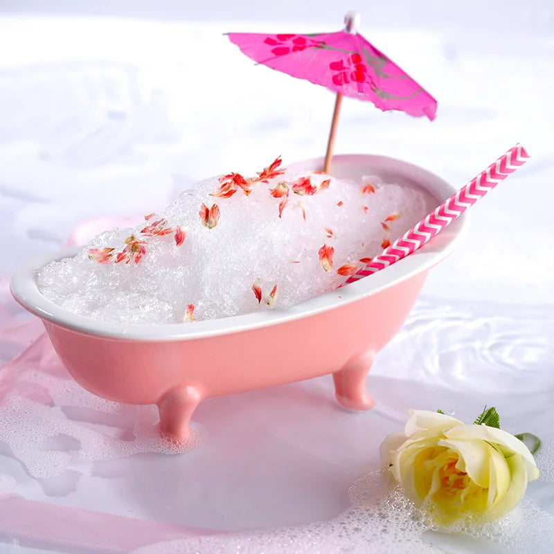 Bathtub Cocktail Glass Ceramics American Bar Party Drinkware Mixed Wine Glasses Creative Dessert Cake Smoothie Cup Tiki Mug