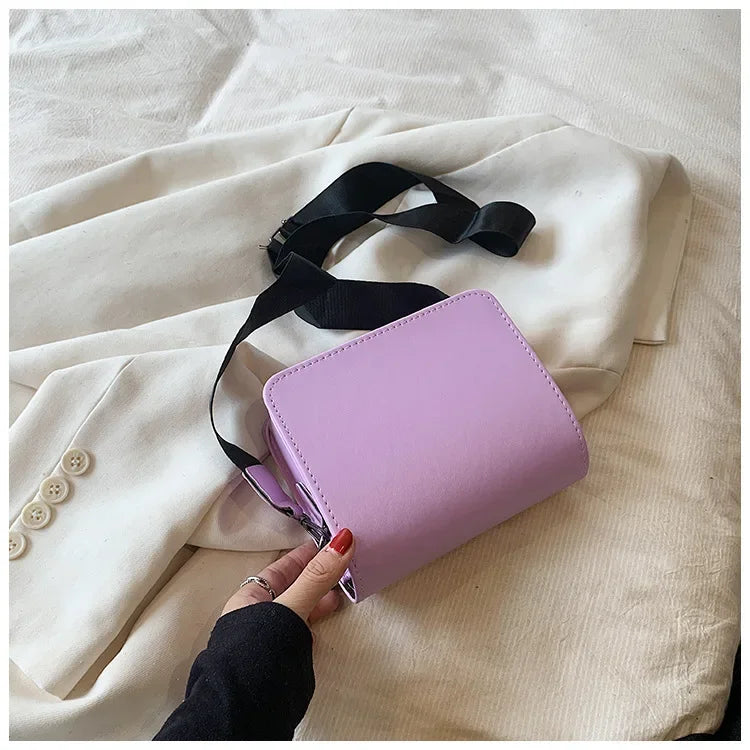Crossbody Bag PU Leather Fashion Bags for Women Travel Handle Handbag Fashion Shoulder Messenger Bag Ladies Small Flap Bag
