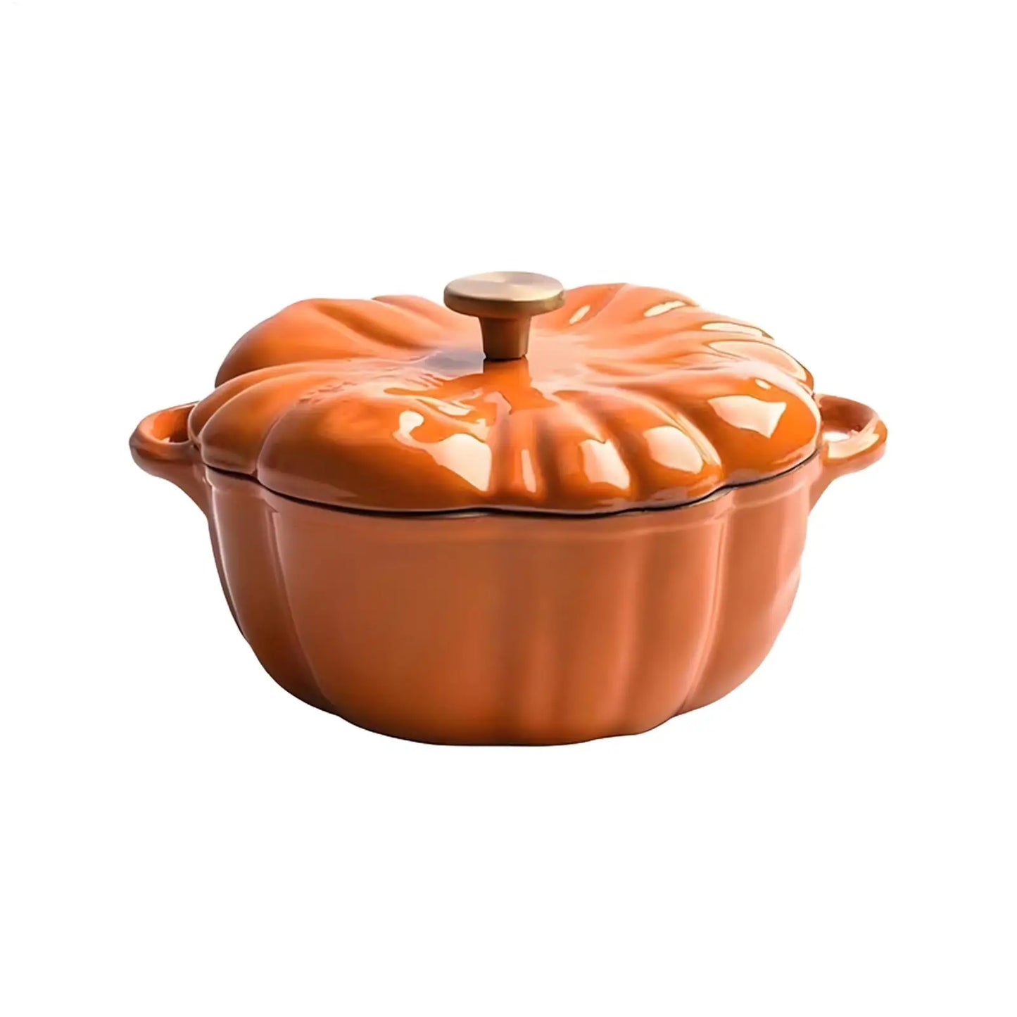 Kitchen Pumpkin-shaped Enamel Stock Pot Cooking Pot Kitchen Soup Pot cooker soup stew multifunction pot Non-Stick Stockpot