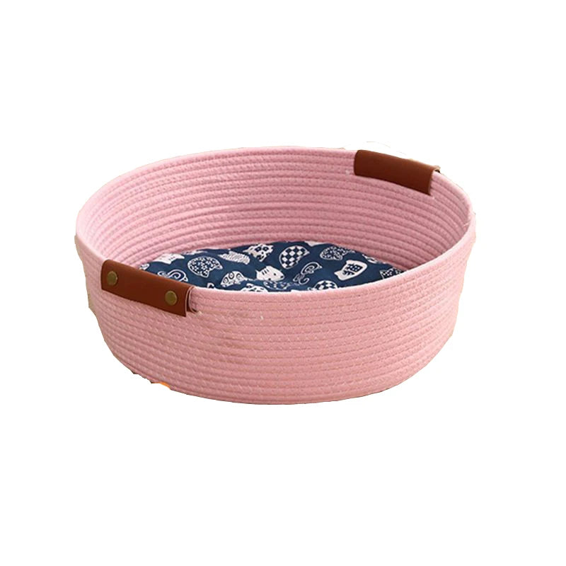 HeMu 4-Season Pet Mat - Removable & Washable Bamboo-Cotton Kennel Pad