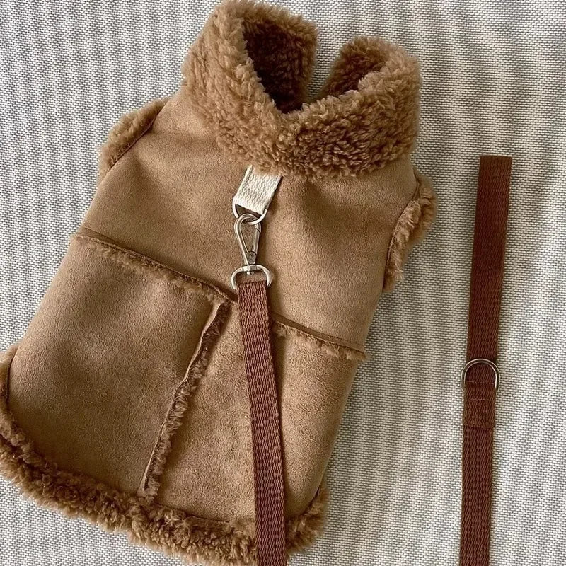 Dog Cute Vest Clothes Jacket Accessories Small Dog Luxury Autumn Winter Medium Dress Soft Pet Clothing Designer Coat Home