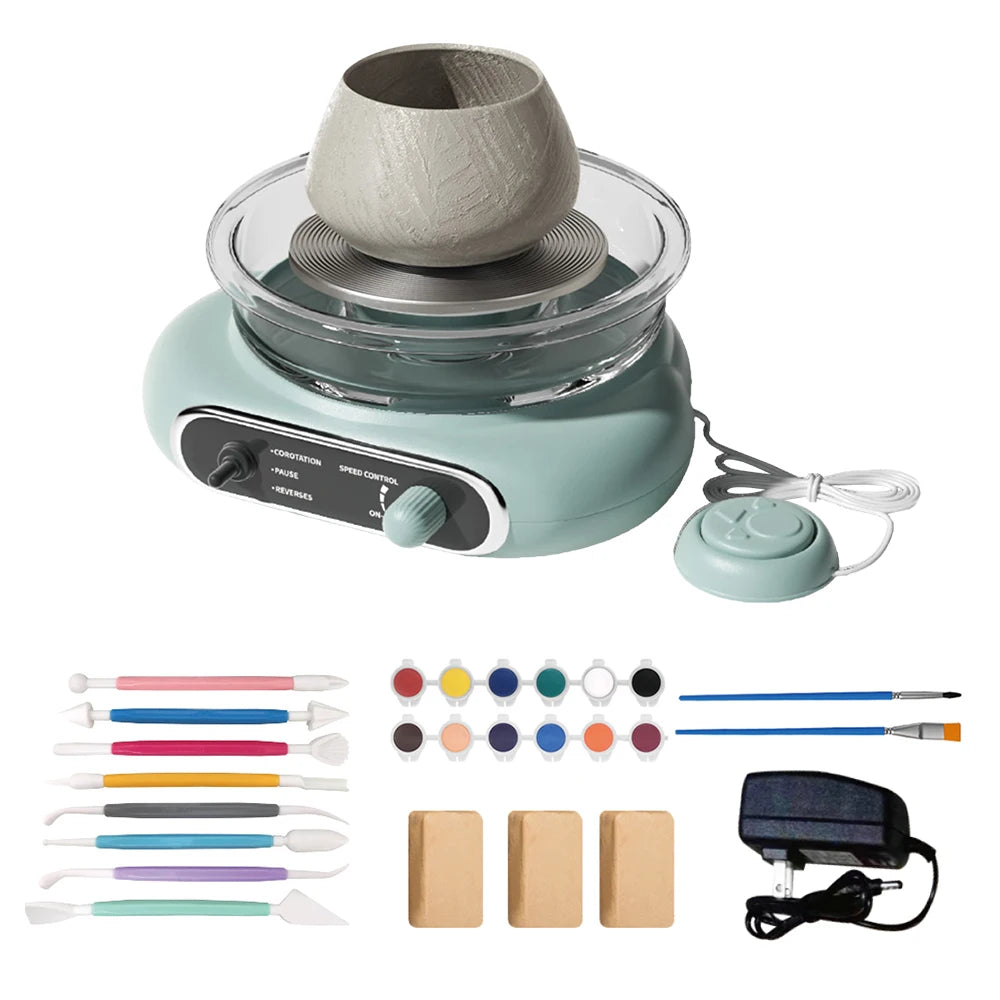 Mini Pottery Wheel Kit for Kids Adults