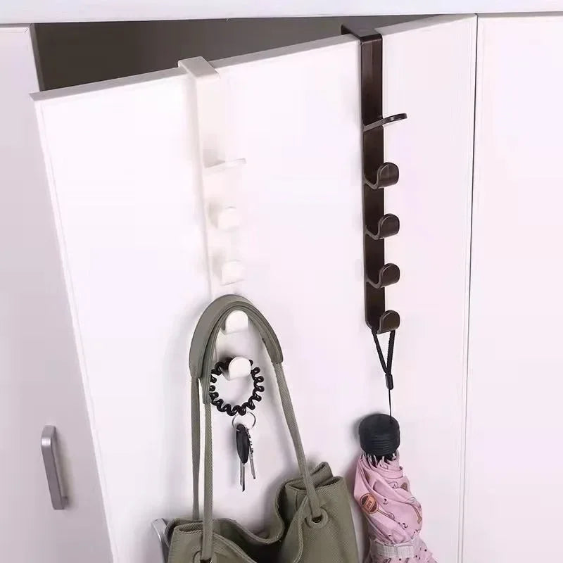 1pcs Plastic Hook Cabinet Door Hanging Rack Gadgets Holders Desk Shelves Kitchen Utensils Storage Organizer Bathroom Accessories