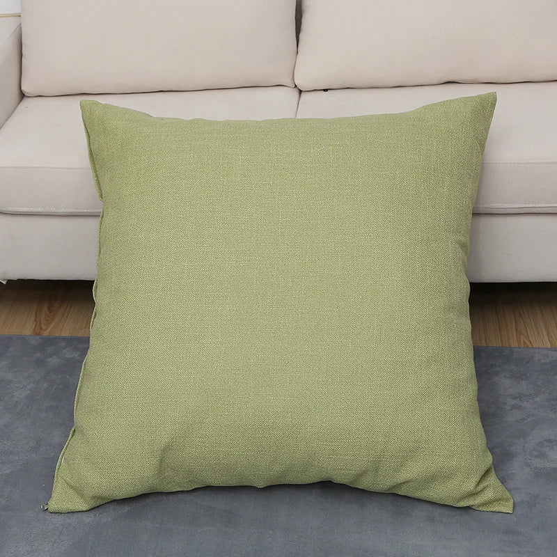 Large Soft Sofa & Bed Backrest Cushion Cover 80CM – Solid Color Washable Huge Pillow Case Protector
