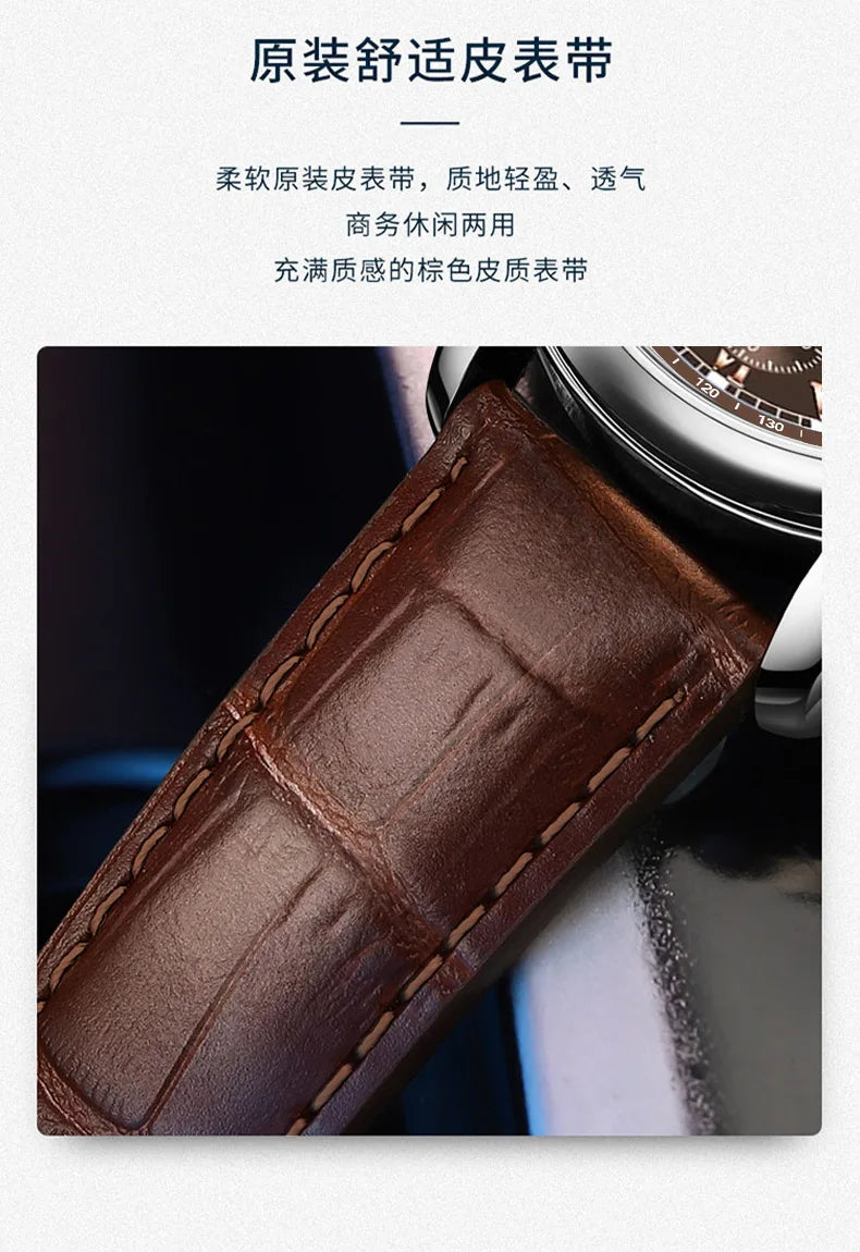 Watch Men Brown Watches Fashion Casual Business Leather Band Quartz Wristwatches Reloj Hombre Montre Sport Homme Relogio