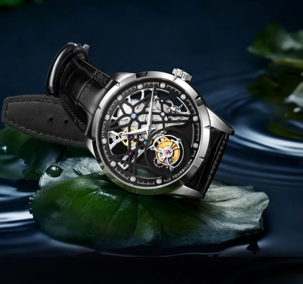 AESOP Original Flying Tourbillon Watches For Men Skeleton Tourbillon Movement Mechanical Watches Sapphire Mirror Official Store