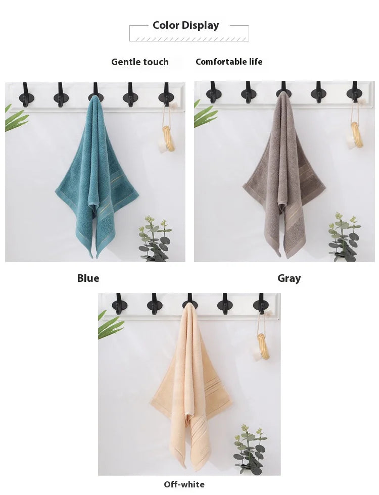 All-Cotton Class A Premium Face & Bath Towel Set - Thickened & Highly Absorbent