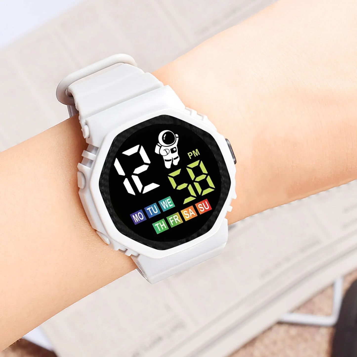 Digital Watch Sports Electronic Watch Waterproof Men'S And Women'S Children'S Outdoor Watch Led Display Multi-Function Digital