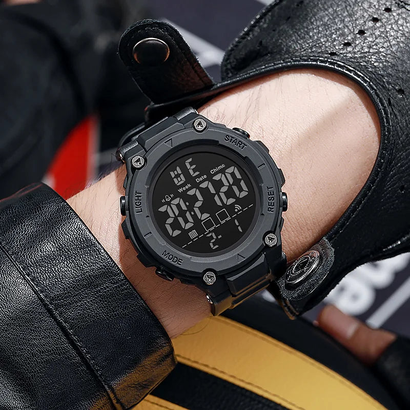 Digital Sports Watch for Men Waterproof Luminous Men's Sport Watches Alarm Clock Military Kids Student Electronic Watches 