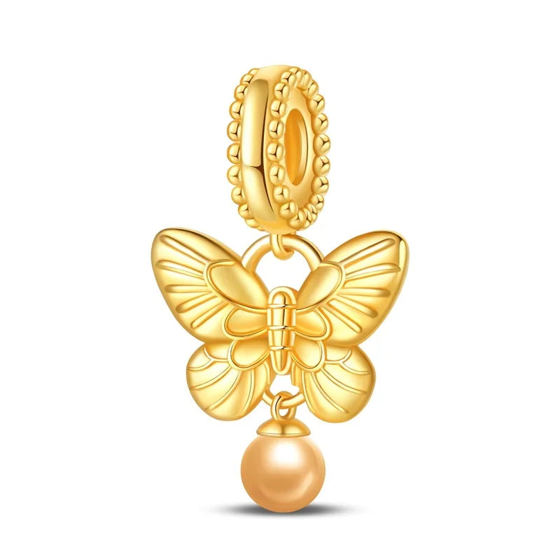 925 Silver Plating Colorful Butterfly Insect Animal Charms Beads Sparkling Zircon Fit Qikaola 925 Original Bracelets DIY Jewelry