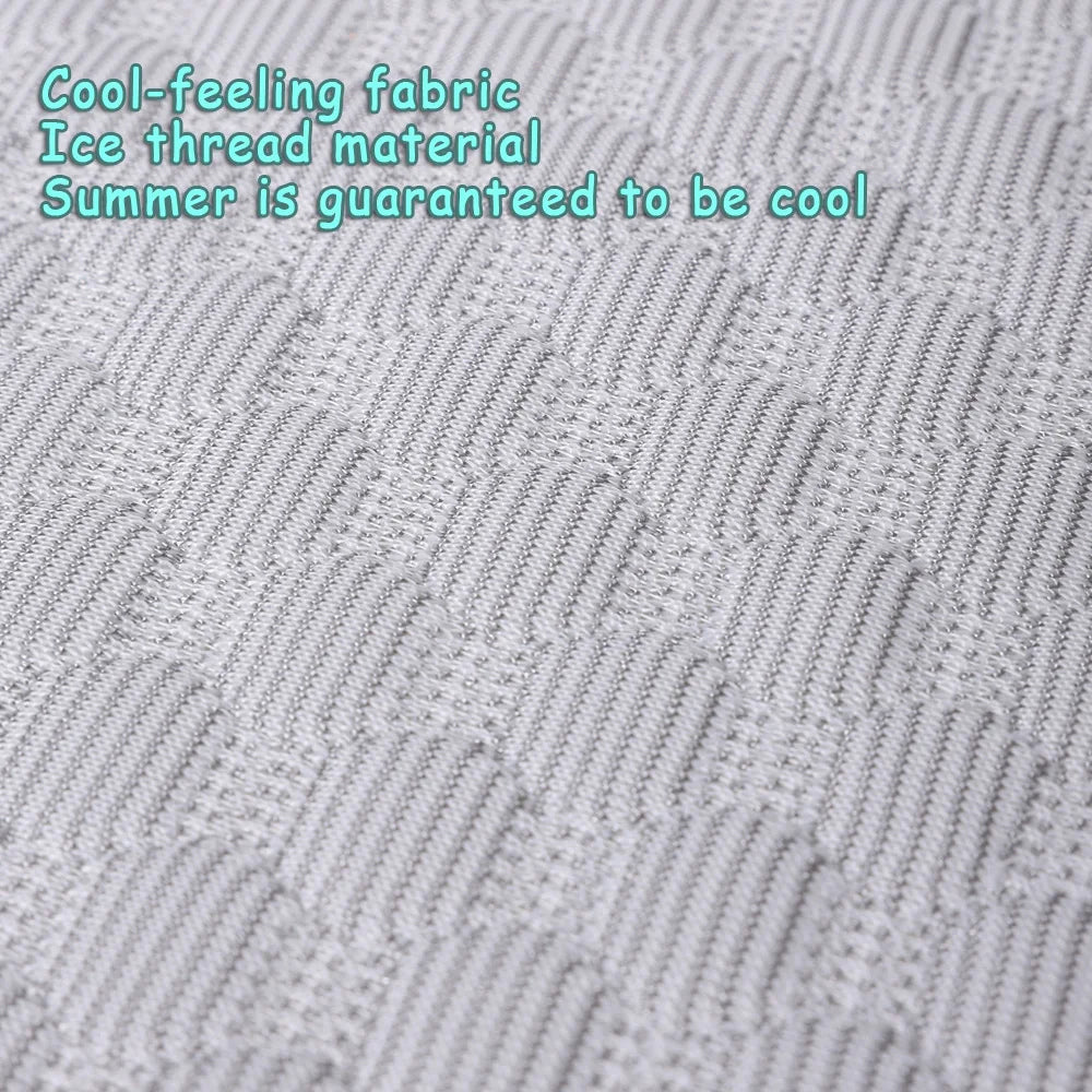 Summer Cooling Pet Bed - Ice Silk Mat with Pillow for Dogs & Cats