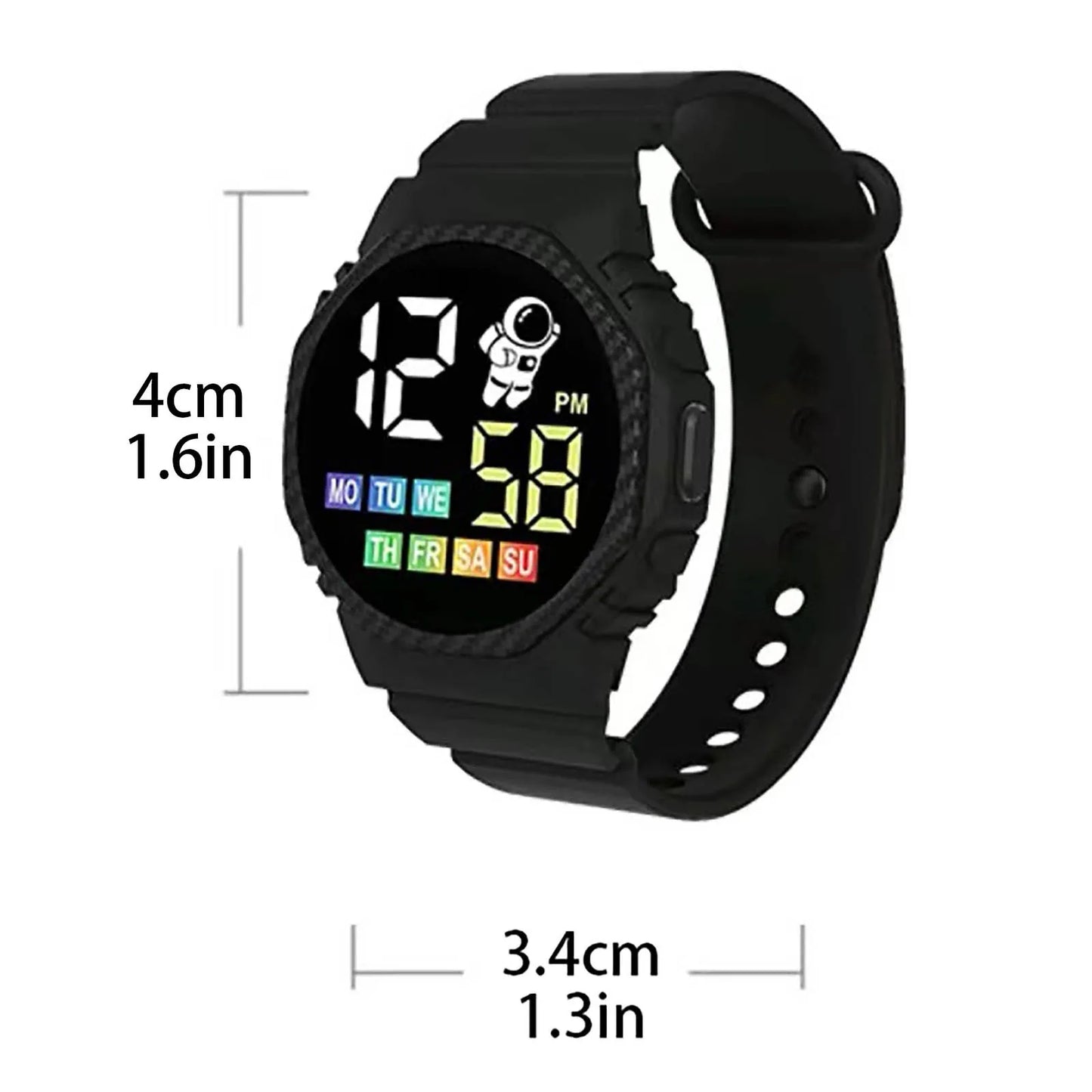 Digital Watch Sports Electronic Watch Waterproof Men'S And Women'S Children'S Outdoor Watch Led Display Multi-Function Digital