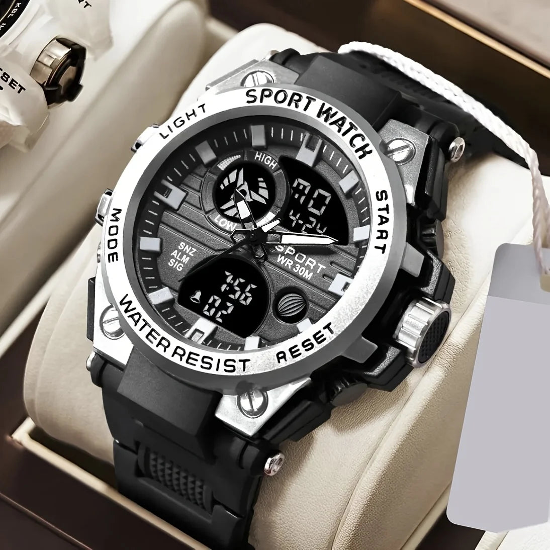 Youth sports watch multifunctional electronic watch alarm clock timing night light multifunctional student LED watch