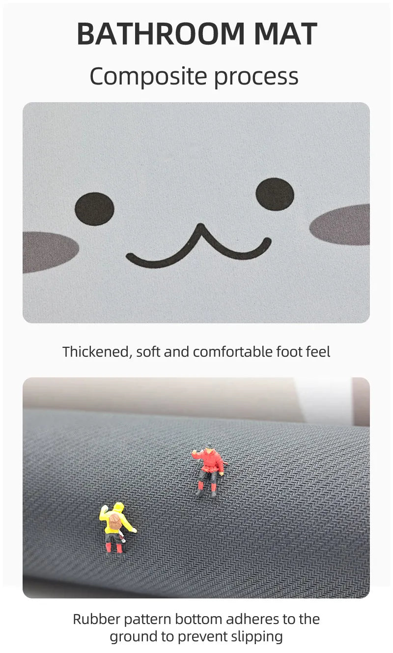 Quick-Dry Cartoon Mat