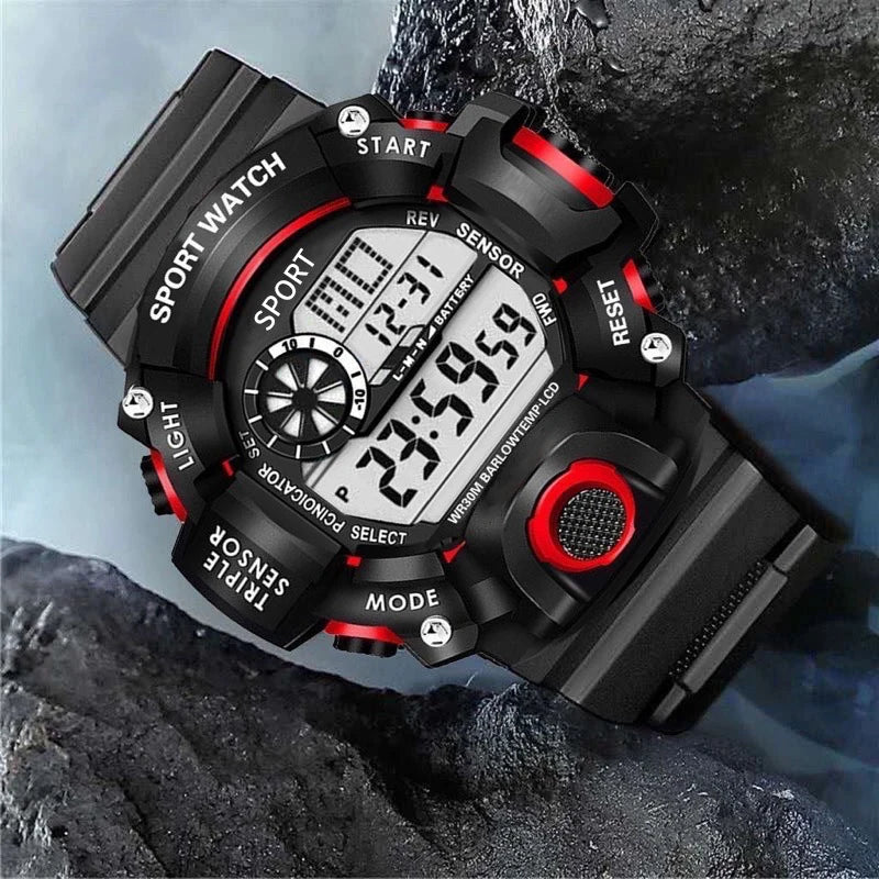 Men's watch digital sports electronic watch multi-function luminous alarm clock men's sports watch clock electronic watch gift