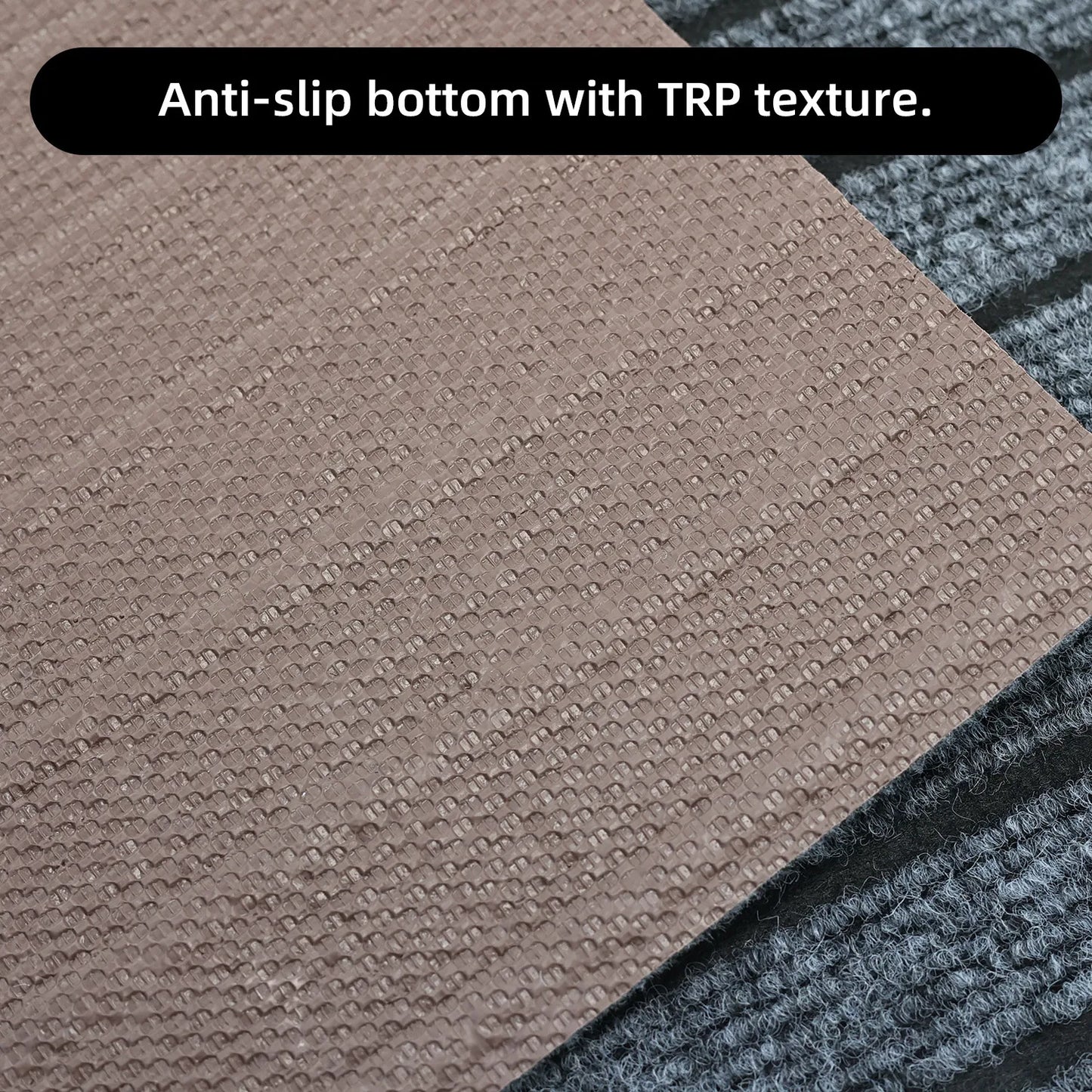 Modern Minimalist Square Floor Mat - Durable, Stain/Fade Resistant, Non-Slip Rubber Backing, Machine Washable for Indoor/Outdoor
