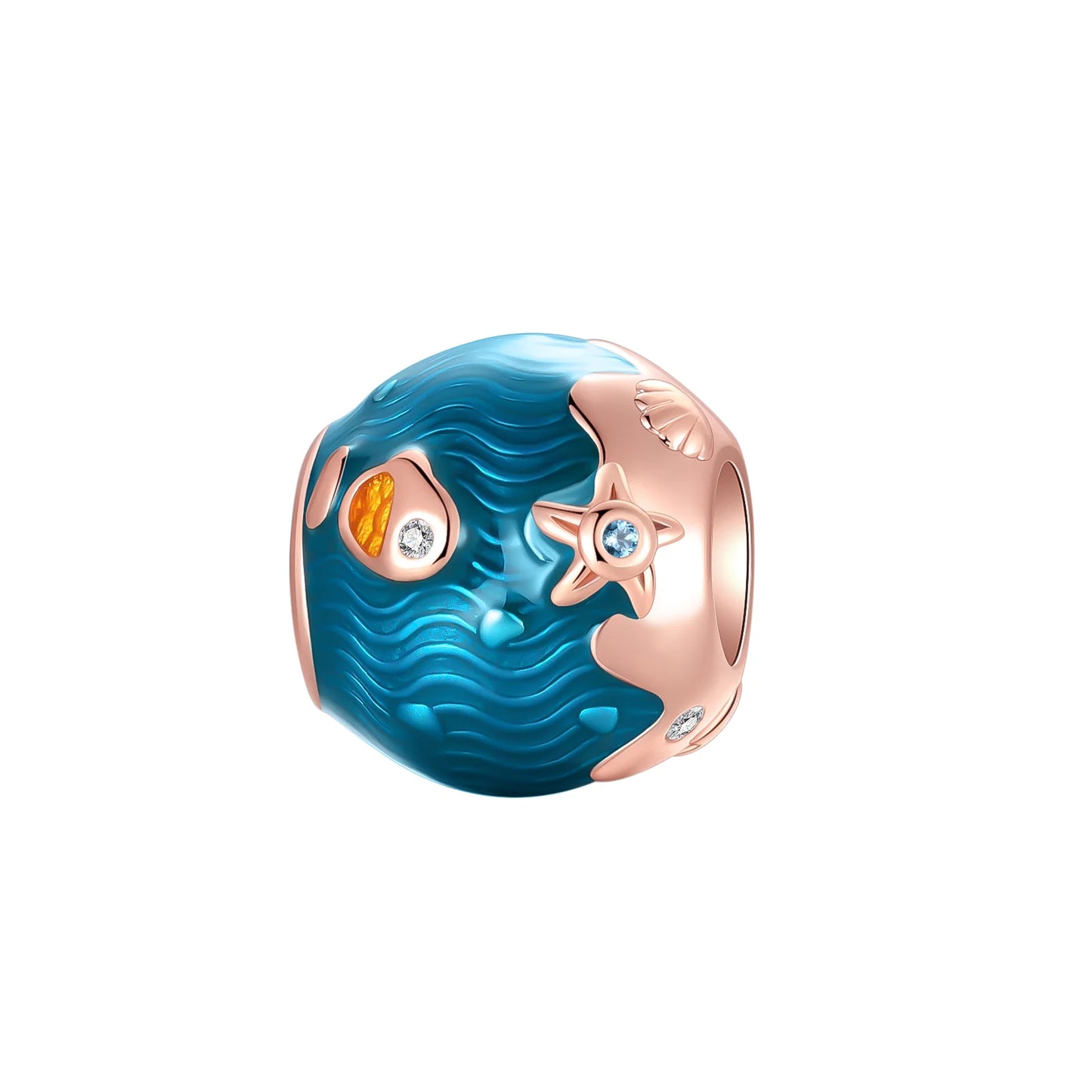 925 Sterling Silver Charms Colorful Sun Moon Stars Dangle Charm Fit Original Pendant Bracelets Necklace Women DIY Fine Jewelry