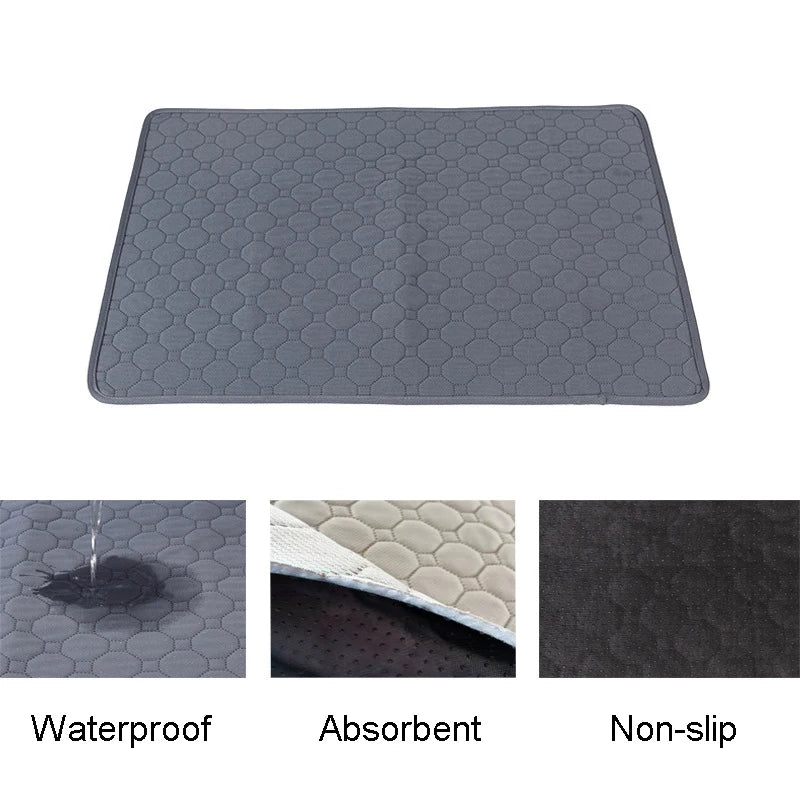 Washable Puppy Training Pad - Anti-Slip Reusable Pet Urine Mat for Car & Home