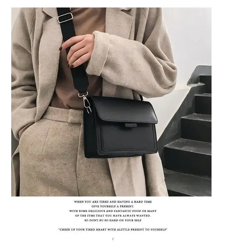 Crossbody Bag PU Leather Fashion Bags for Women Travel Handle Handbag Fashion Shoulder Messenger Bag Ladies Small Flap Bag