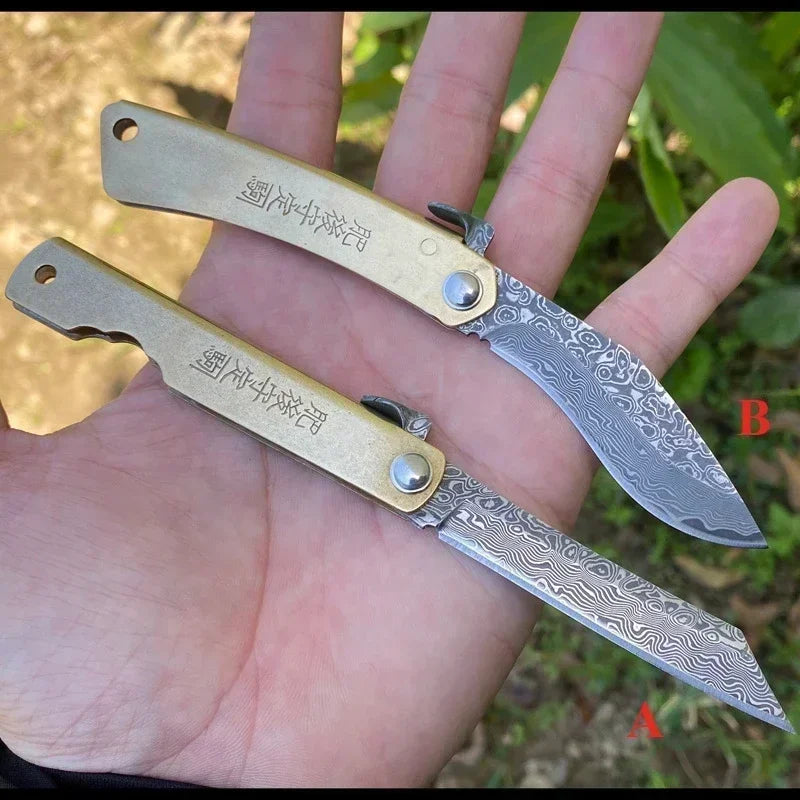 Higonokami Japanese Forged Steel Folding Knife Sharp Outdoor Pocket Survival Camping Knife Defensive Cutting Hunting EDC Tool
