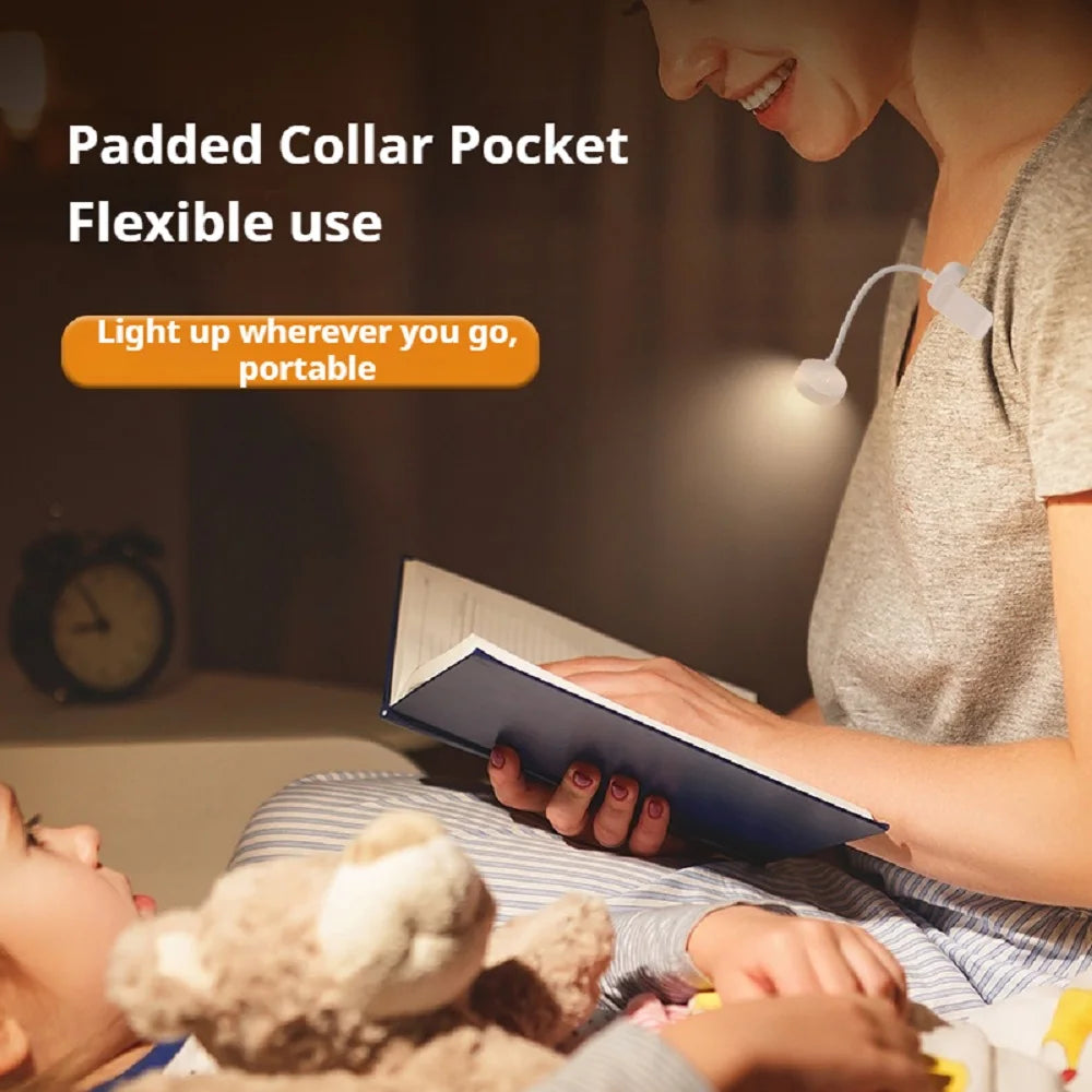 Portable LED Book Lights Eye Protection Night Light Mini 360°Clip-On Desk Reading Battery Lamp