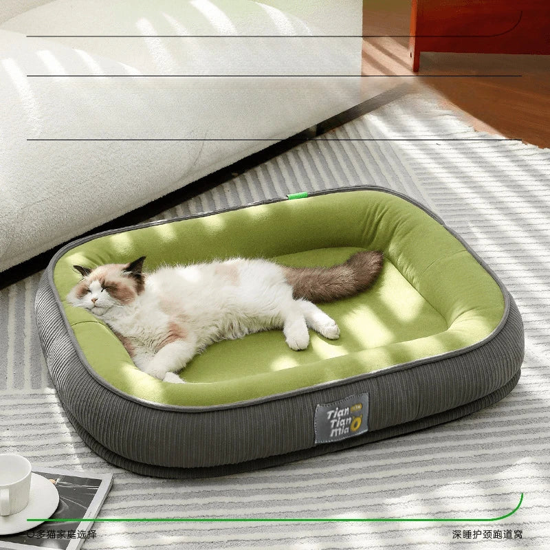 4-Season Removable Pet Kennel Mat - Winter Warm Bed for Dogs & Cats