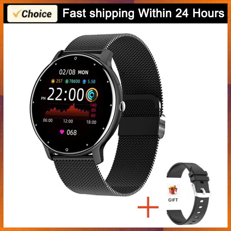LIGE Smart Watch Women Men Lady Gift Sport Fitness Watches Heart Rate Monitor Waterproof Smartwatch For Xiaomi Android IOS