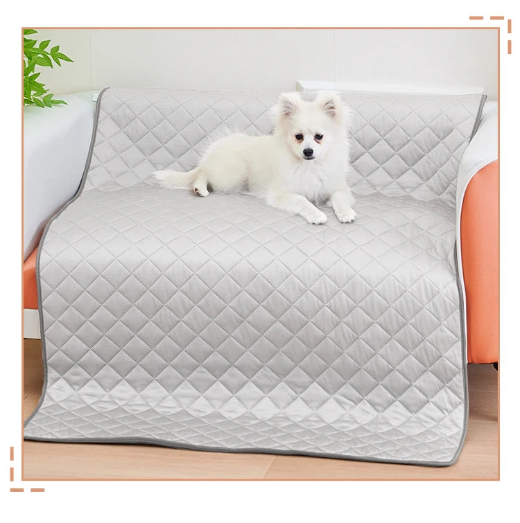 Portable Dog Cooling Mat - Ice Silk Pet Pad for Indoor & Outdoor Use