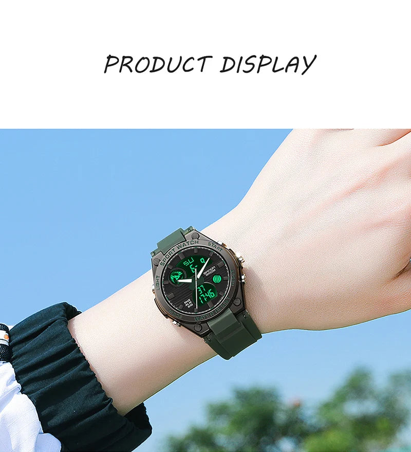 SANDA Brand G Style LED Digital Watch Women Sport Chronograph Lady Quartz Wristwatch 50m Waterproof Female Girl Electronic Clock