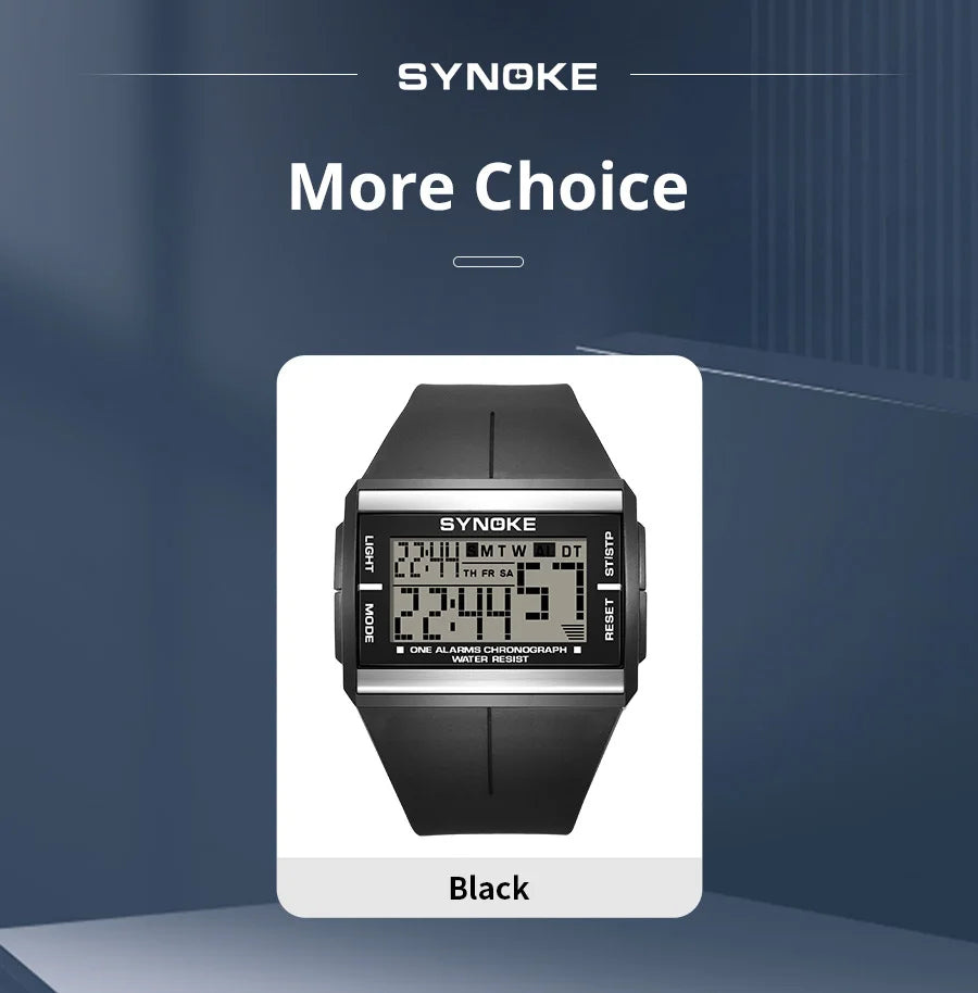 Digital Sports Watch: 50m Waterproof, Reliable & Stylish, Perfect for Every Adventure