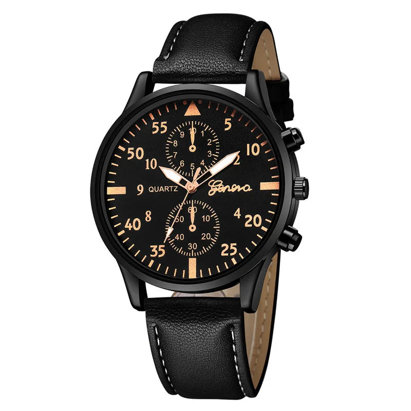 Watches for Men Reloj Hombre Fashion Retro Business Hand Watch Leather Watches Quartz Wristwatch Clock Gift Relogios Masculino