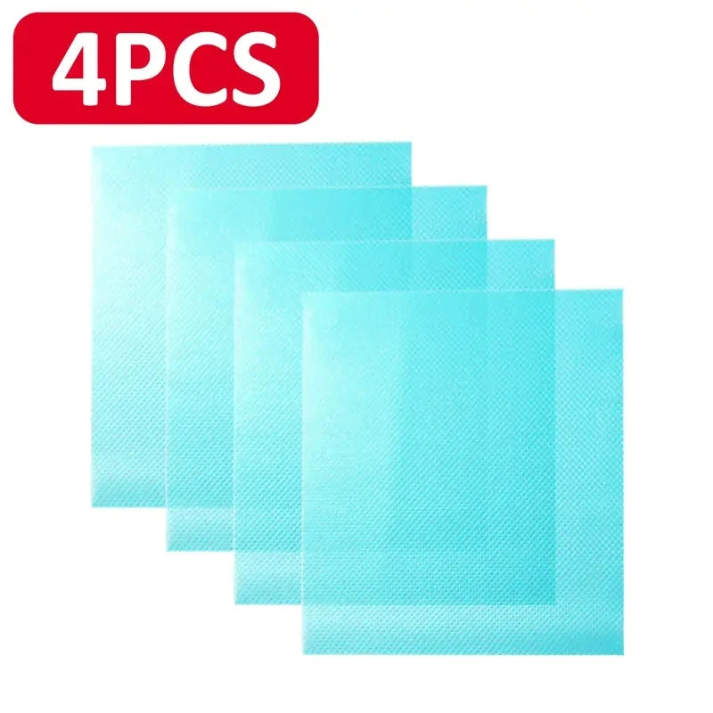 Cabinet & Refrigerator Liner Mats – Cuttable Moisture-Proof Easy-Clean Shelf Mats | 4/8/12pcs