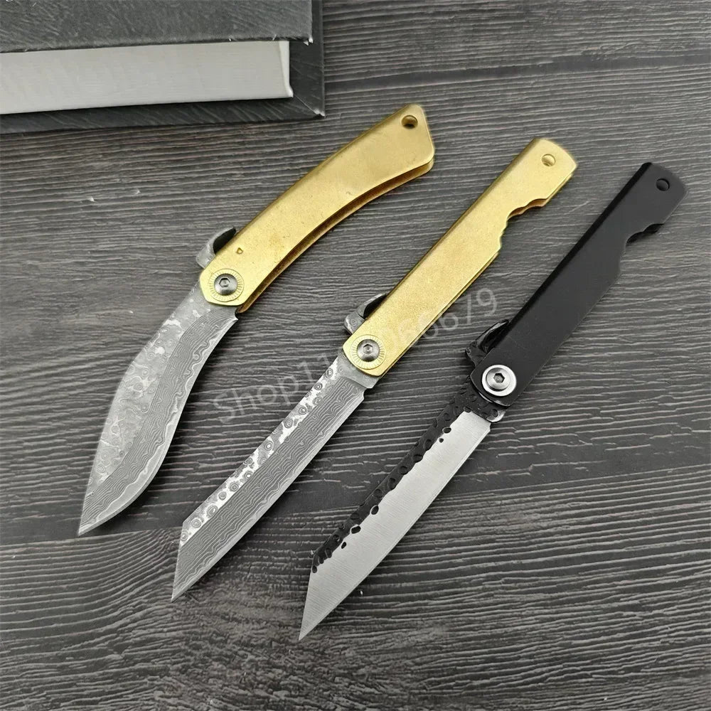 Higonokami Japanese Forged Steel Folding Knife Sharp Outdoor Pocket Survival Camping Knife Defensive Cutting Hunting EDC Tool