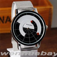 Minimalist Unisex Watch for Men Women Couple Simple Style Unique Dial Quartz Wristwatch Male Female Unique Pointer Wrist Clock