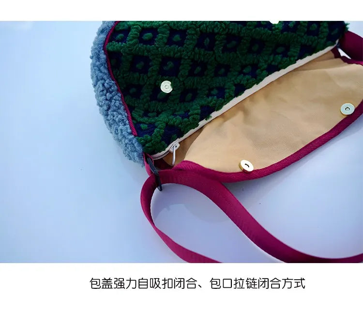 Original Plush Shoulder Bag For Women