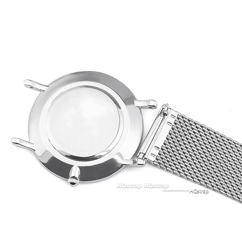 20 22mm Mesh Milanese Bracelet for Omega Seamaster 007 High-end Stainless Steel Watchband for IWC Pilot Quick Fit Folding Buckle