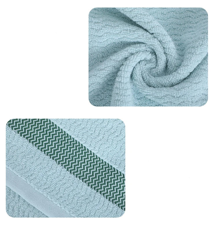 2-Pack Thickened Pure Cotton Towels - Highly Absorbent & Quick-Dry